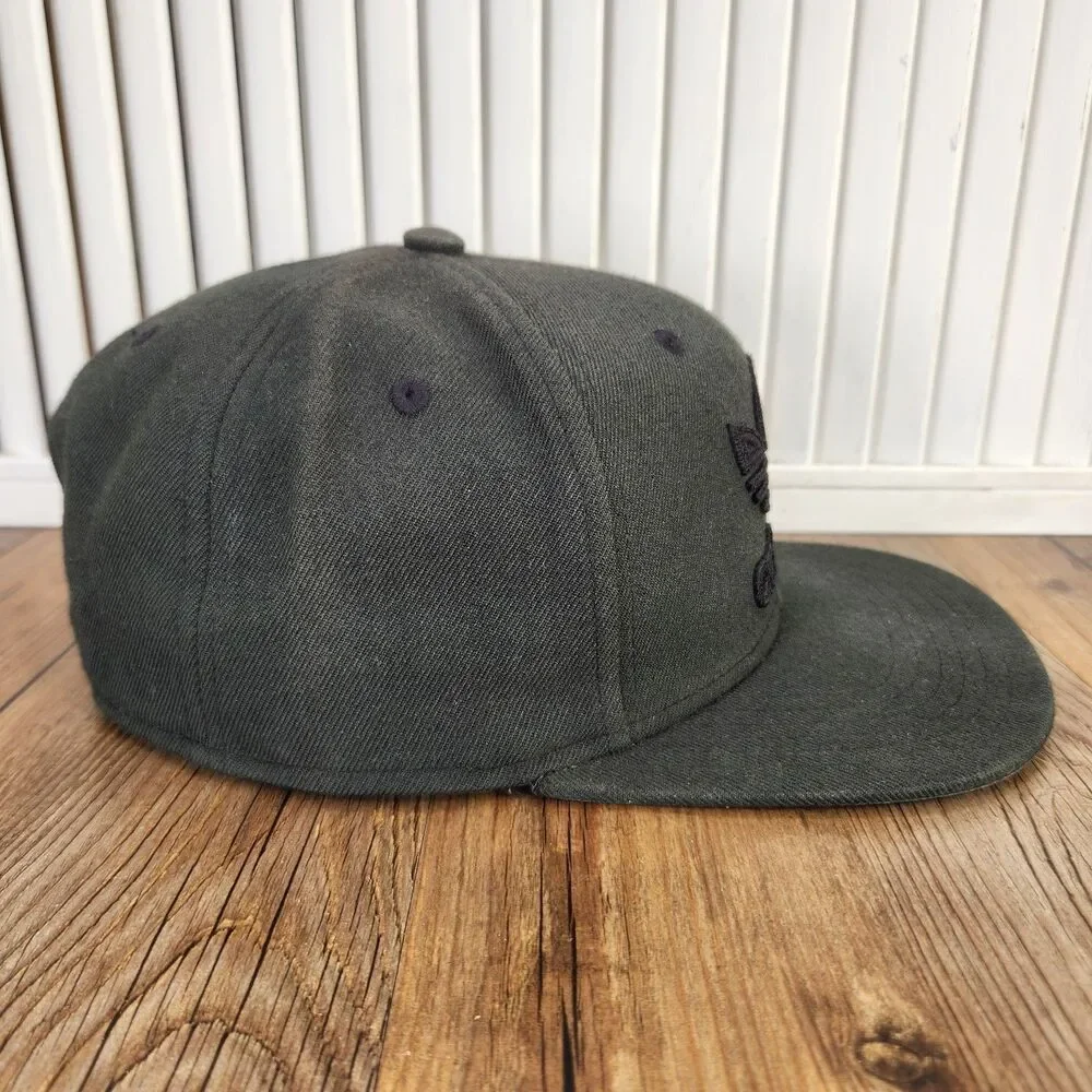 Adidas Originals Trefoil Snapback Hat Cap Black Flat Bill 2019 Streetwear Skater